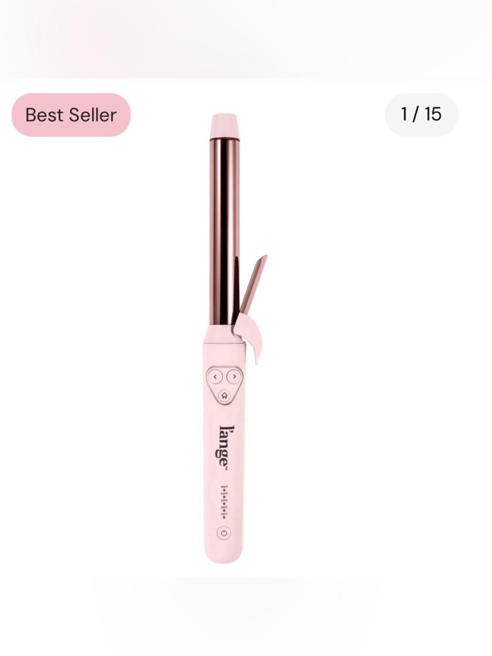 Lange Pink Titanium Self Curling Iron - Le Pirouette- 25 mm